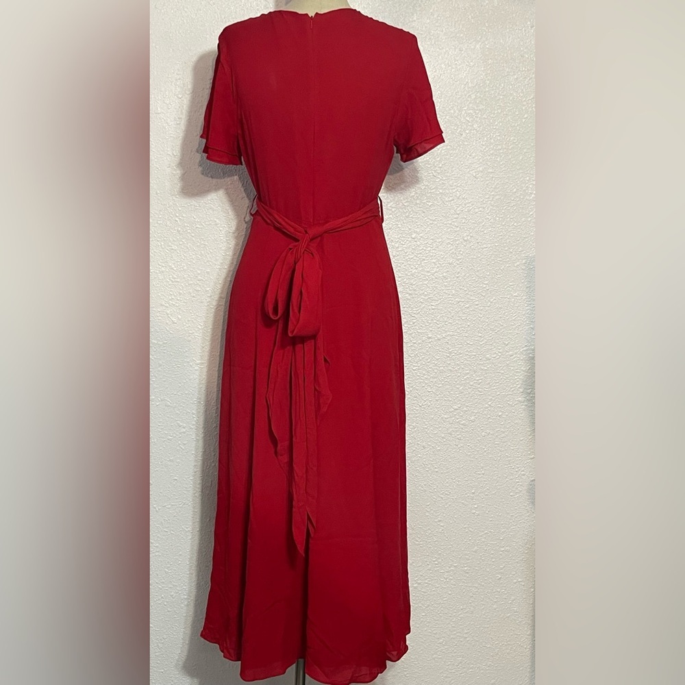 The J.peterman company vintage red dress size medium - Picture 2 of 10